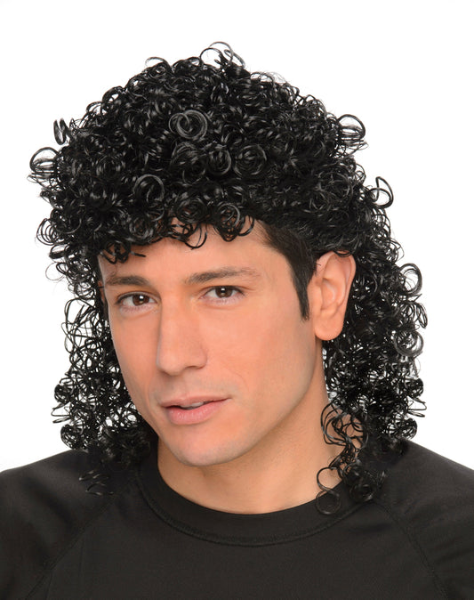 Karnival Black Curly Mullet