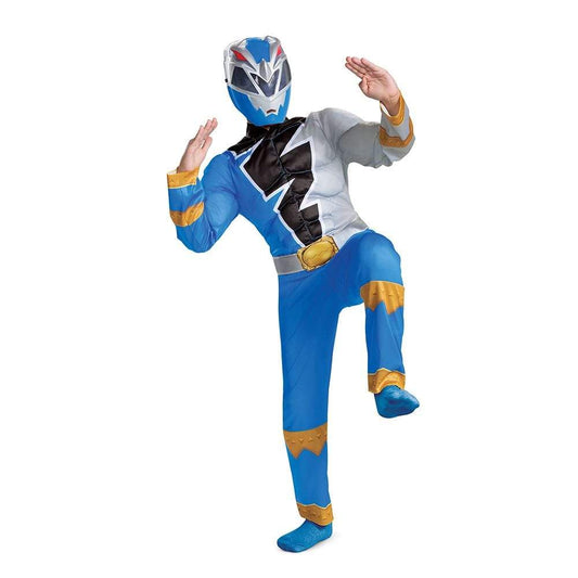 Blue Ranger Dino Fury Classic Muscle Costume - Party Australia