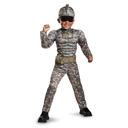 Combat Warrior Toddler Muscle Costume - Party Australia