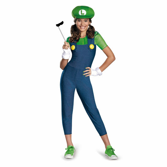 Luigi Tween Girl Costume - Party Australia