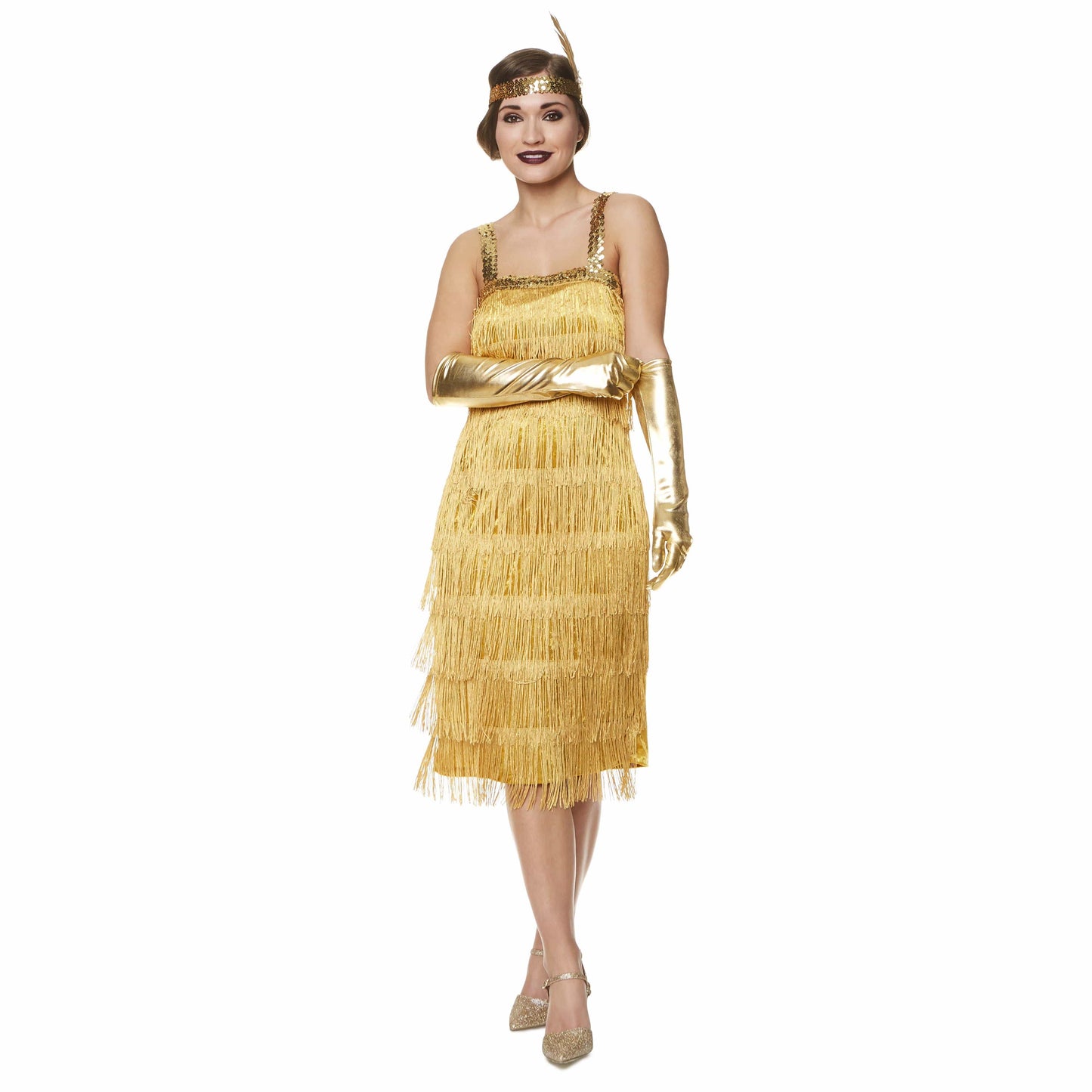 Karnival Gold Flapper Dress