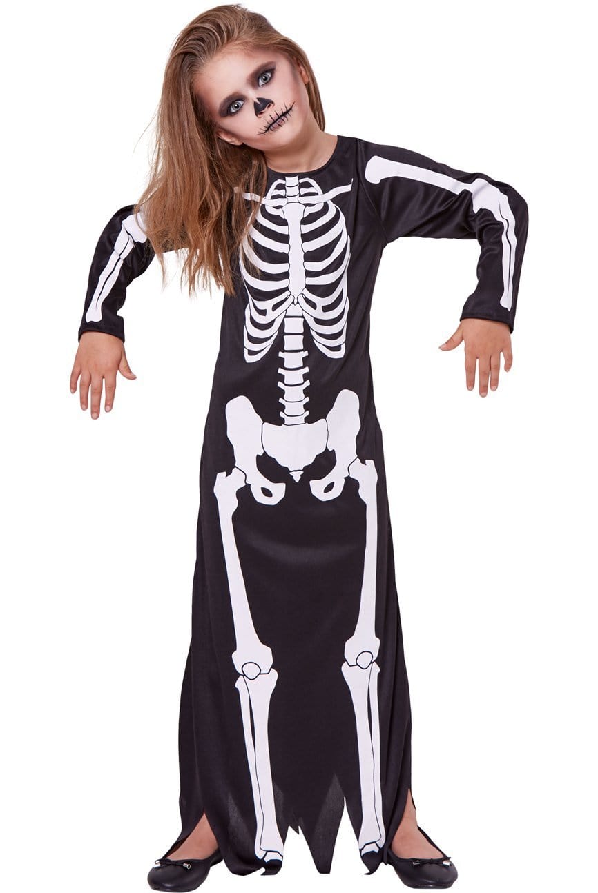 Karnival Skeleton Girls Costume