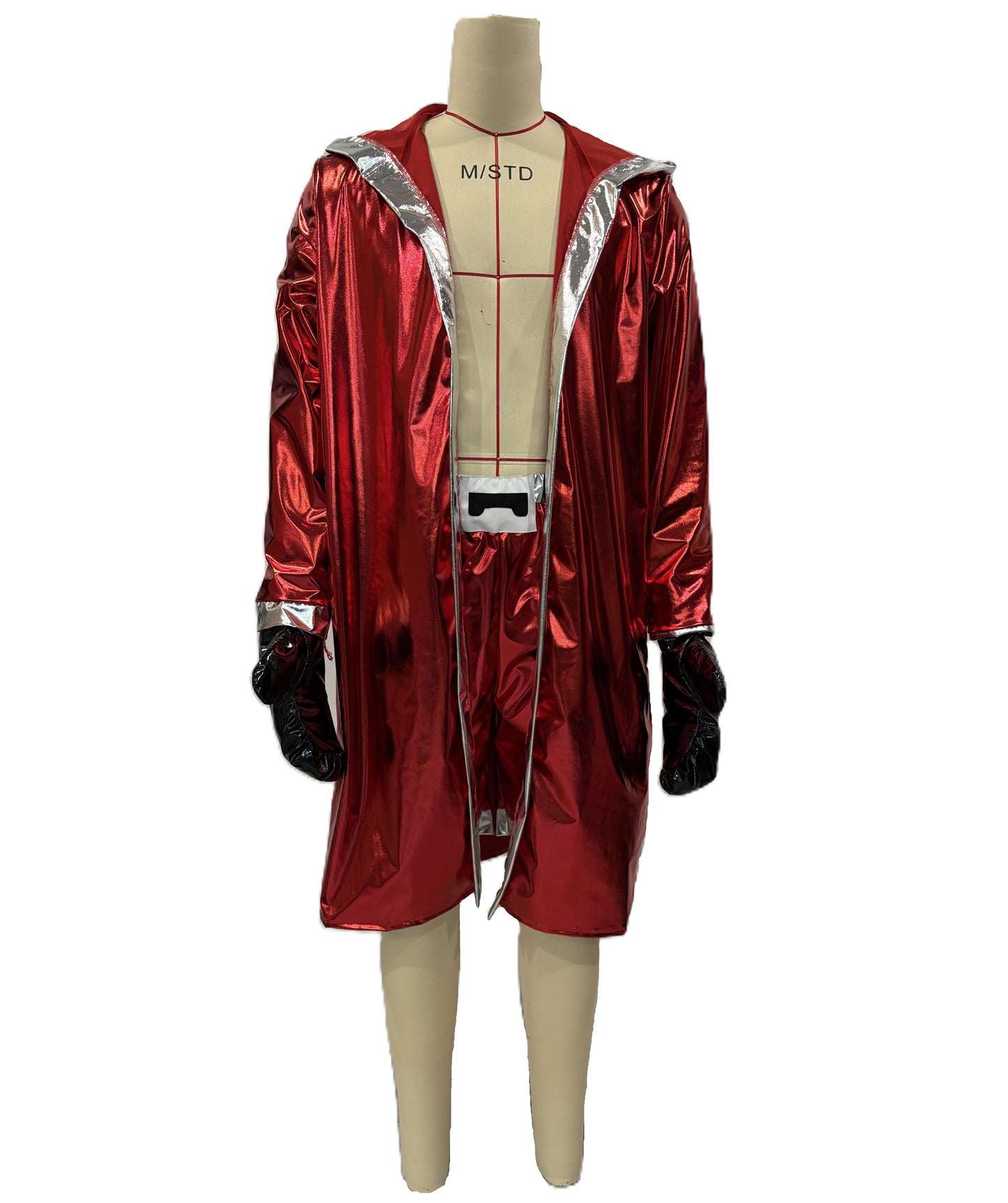 Mens Red Boxing Champion Costume
