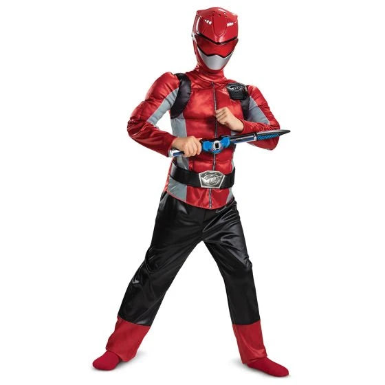Disguise Red Ranger Beast Morpher Classic Muscle Costume