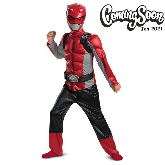 Disguise Red Ranger Beast Morpher Classic Muscle Costume