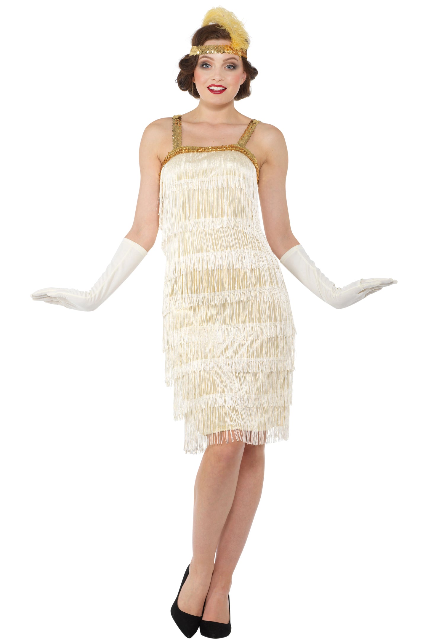 Karnival Ivory Flapper Dress