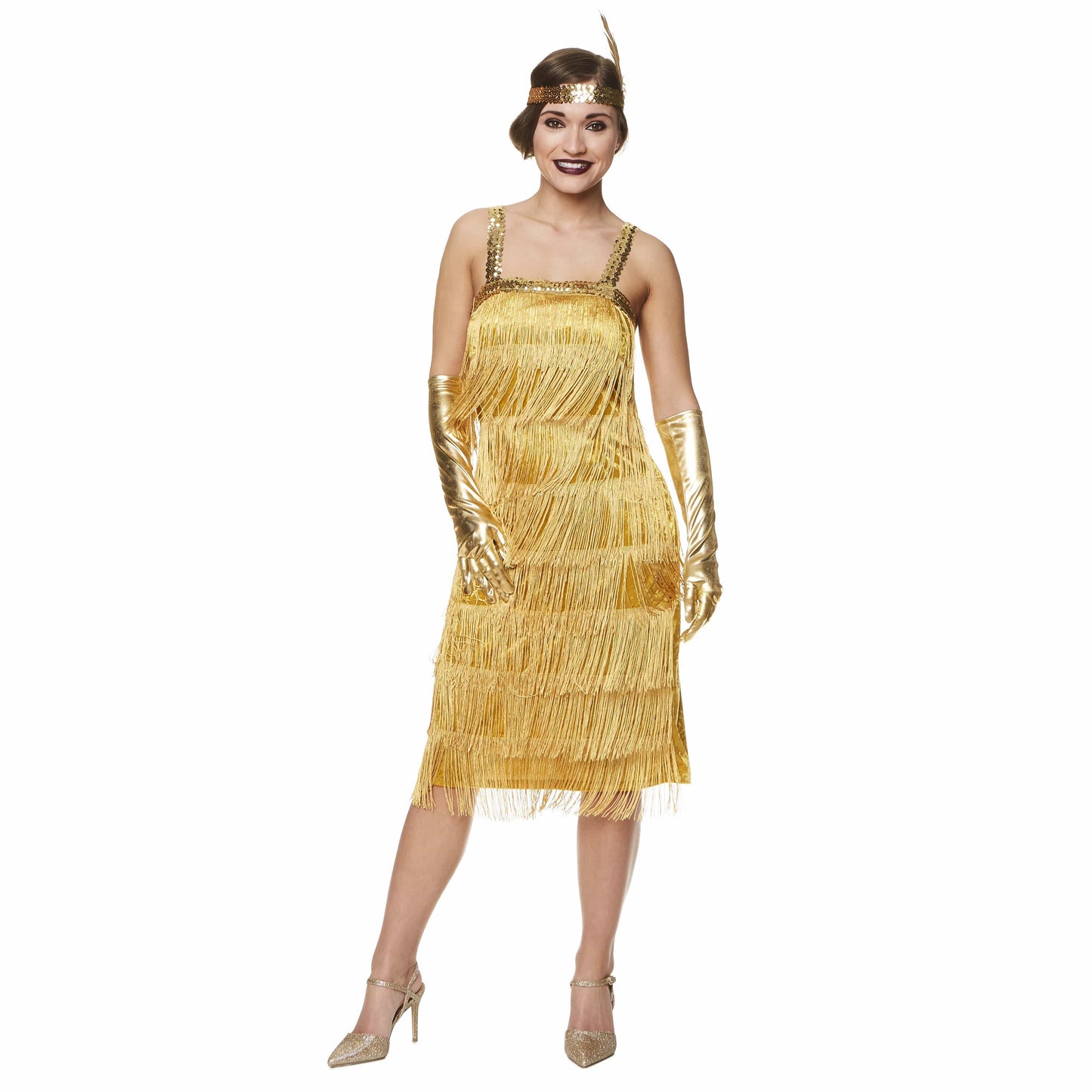Karnival Gold Flapper Dress