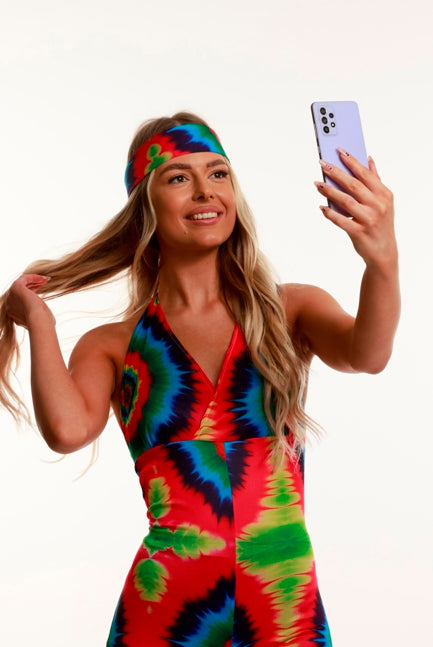 Tie Dye Jumpsuit Costume