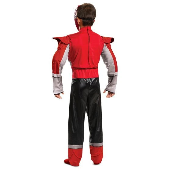 Disguise Red Ranger Power Up Mode Classic Muscle Costume