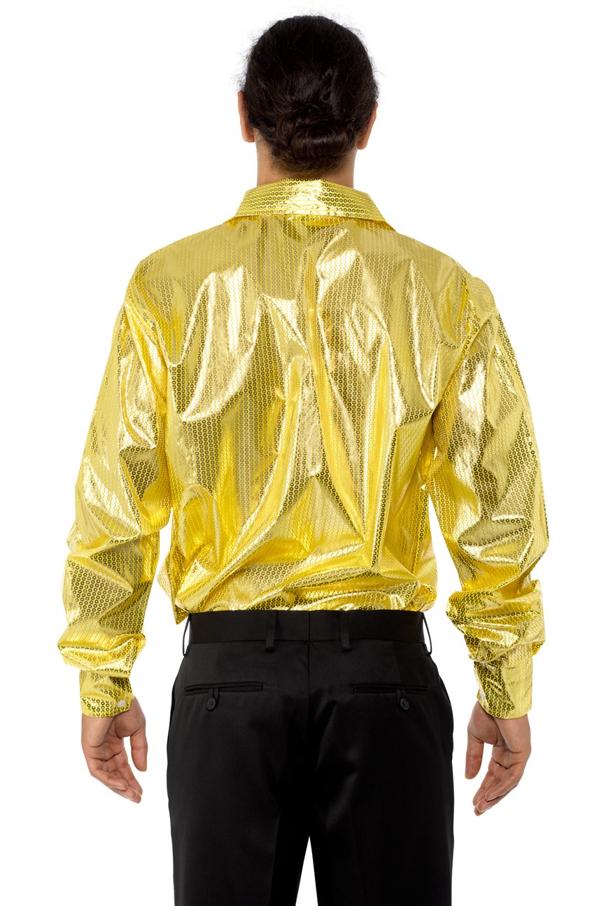 Karnival Gold Sequinned Disco Shirt