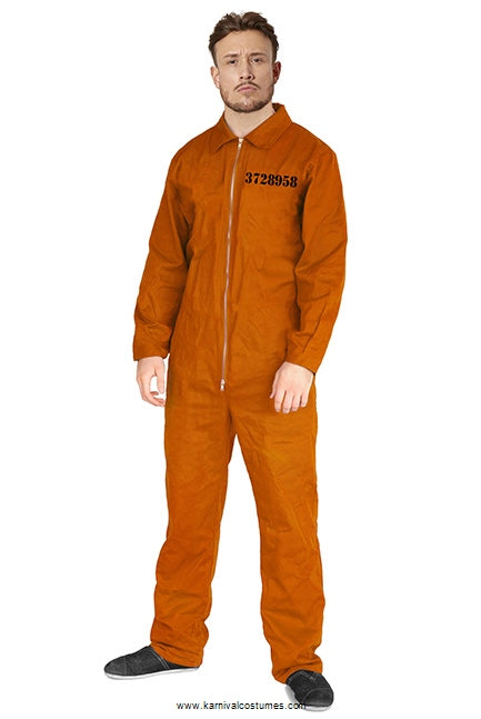 Karnival Orange Prisoner Jumpsuit