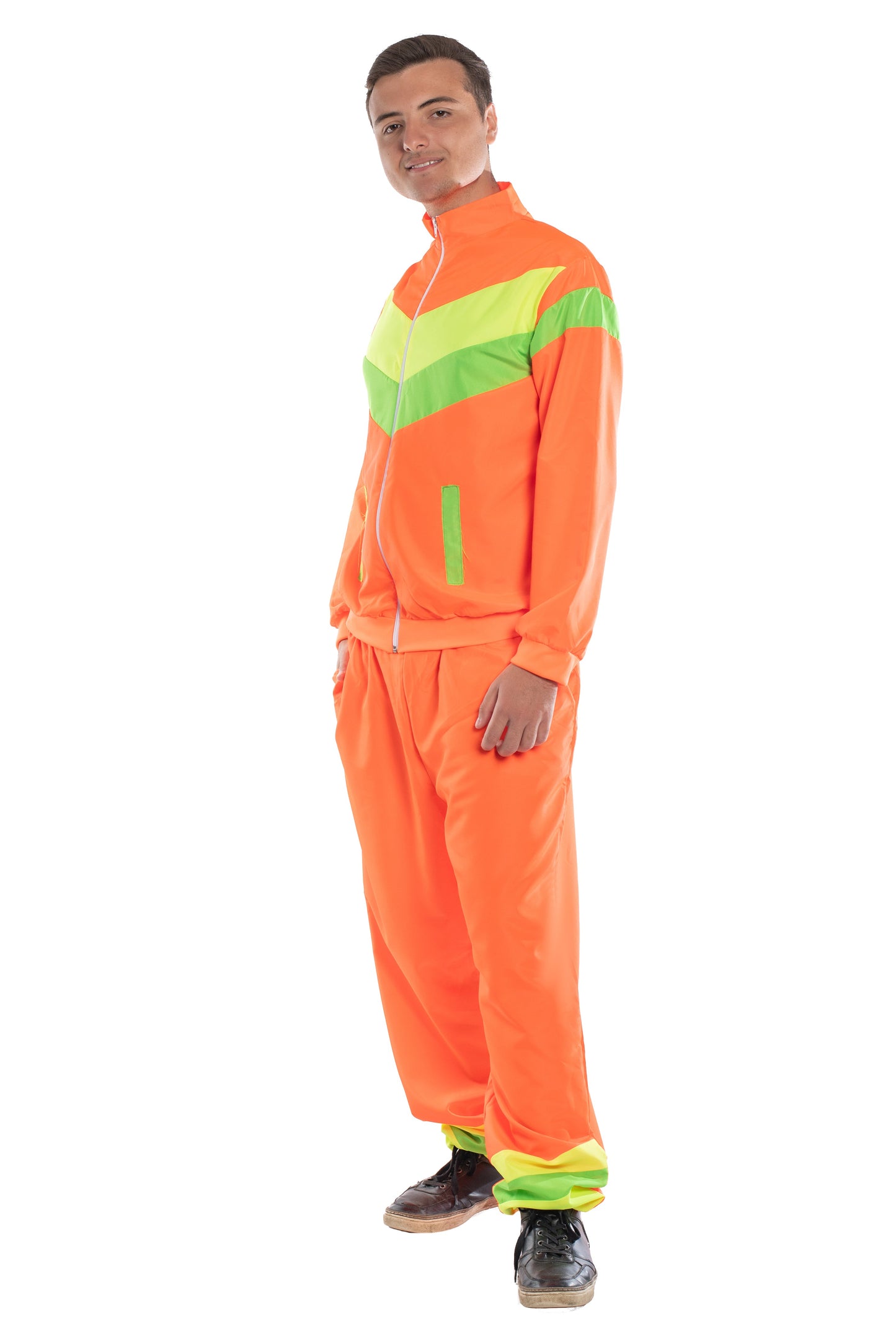 Karnival Neon Orange Shell Suit