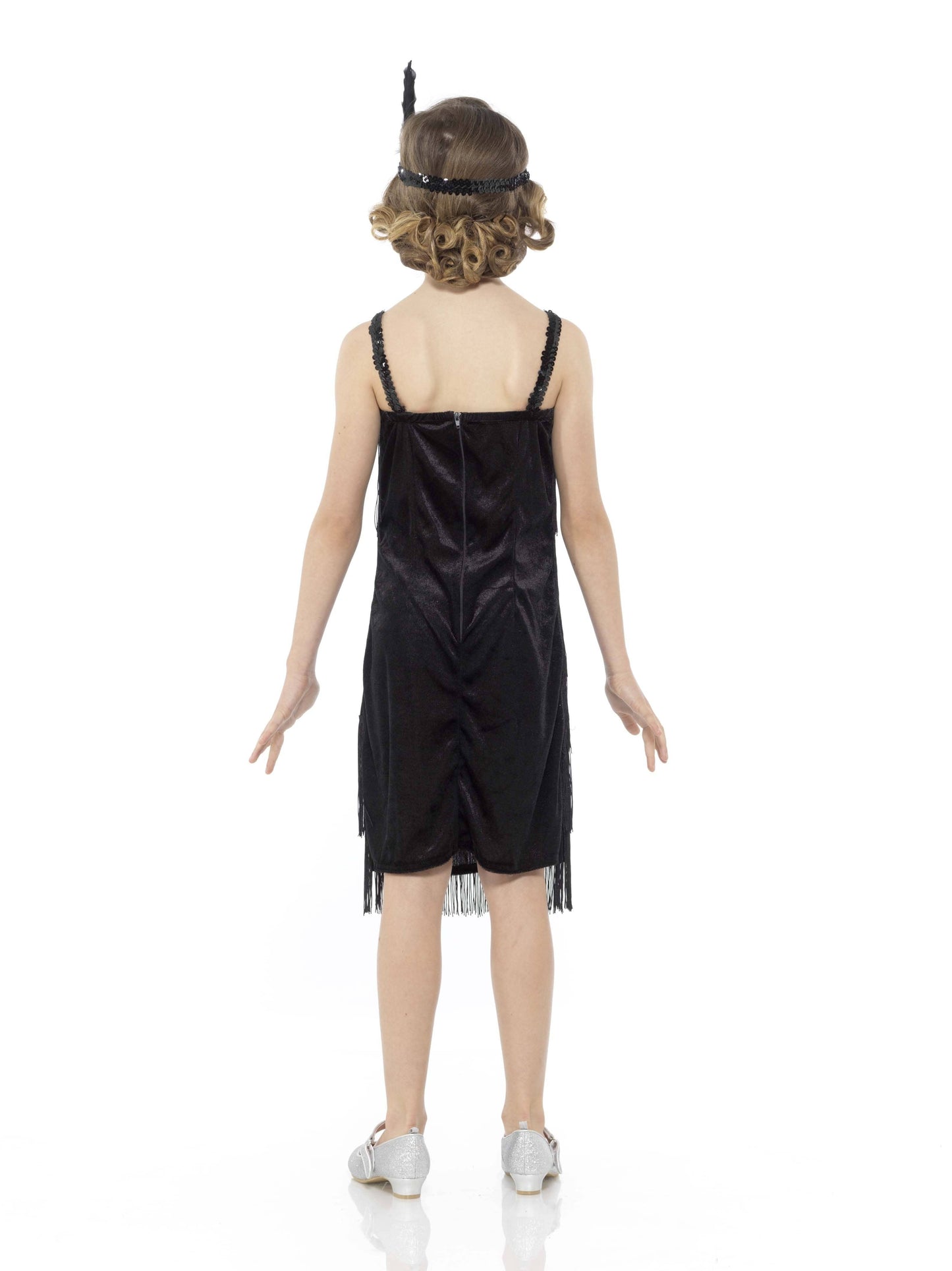 Karnival Black Flapper Girls Dress
