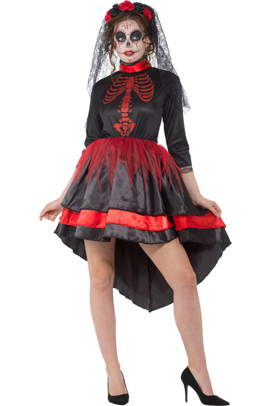 Red Day of the Dead Senorita