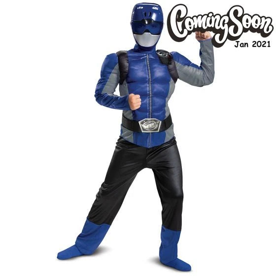 Disguise Blue Ranger Beast Morpher Classic Muscle Costume