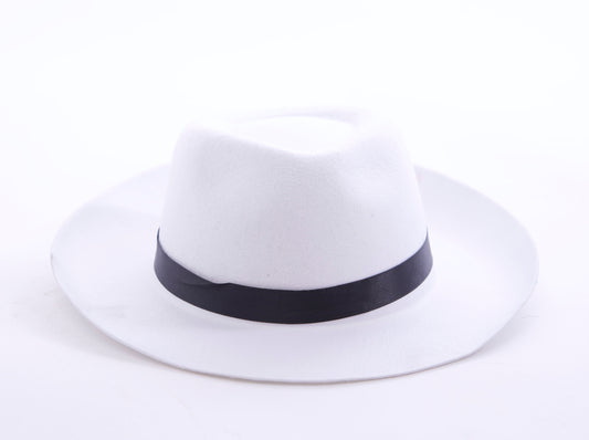 Karnival Deluxe White Fedora
