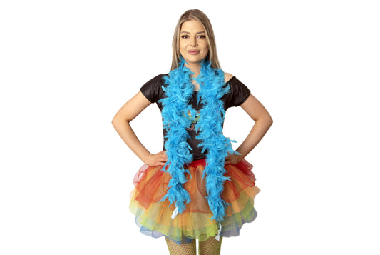 Feather Boa - Blue