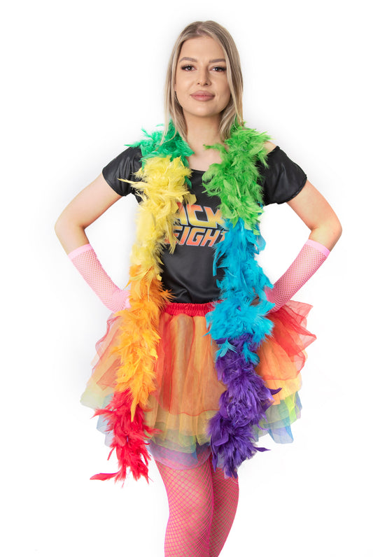 Karnival Feather Boa - Rainbow