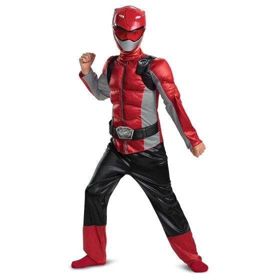 Disguise Red Ranger Beast Morpher Classic Muscle Costume