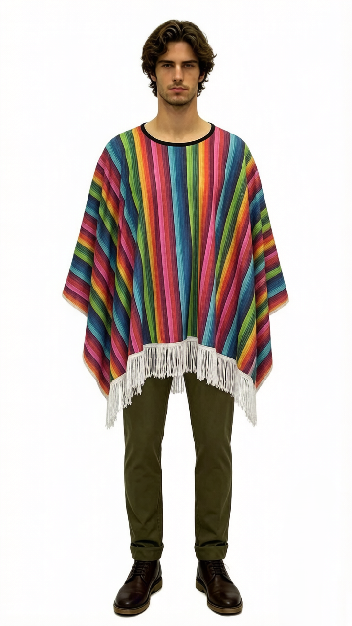 Mexican Western Adult Poncho
