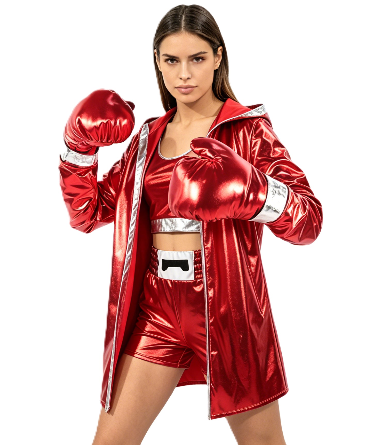 Womens Red Boxing Champion Costume