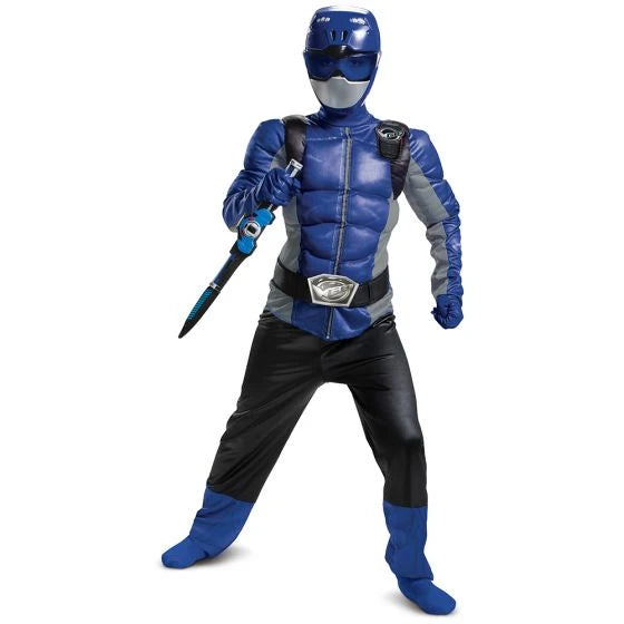 Disguise Blue Ranger Beast Morpher Classic Muscle Costume