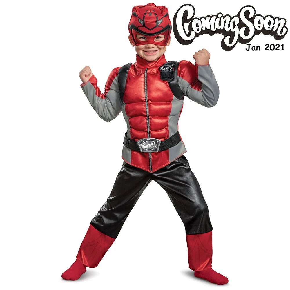 Disguise Red Ranger Beast Morpher Toddler Muscle Costume