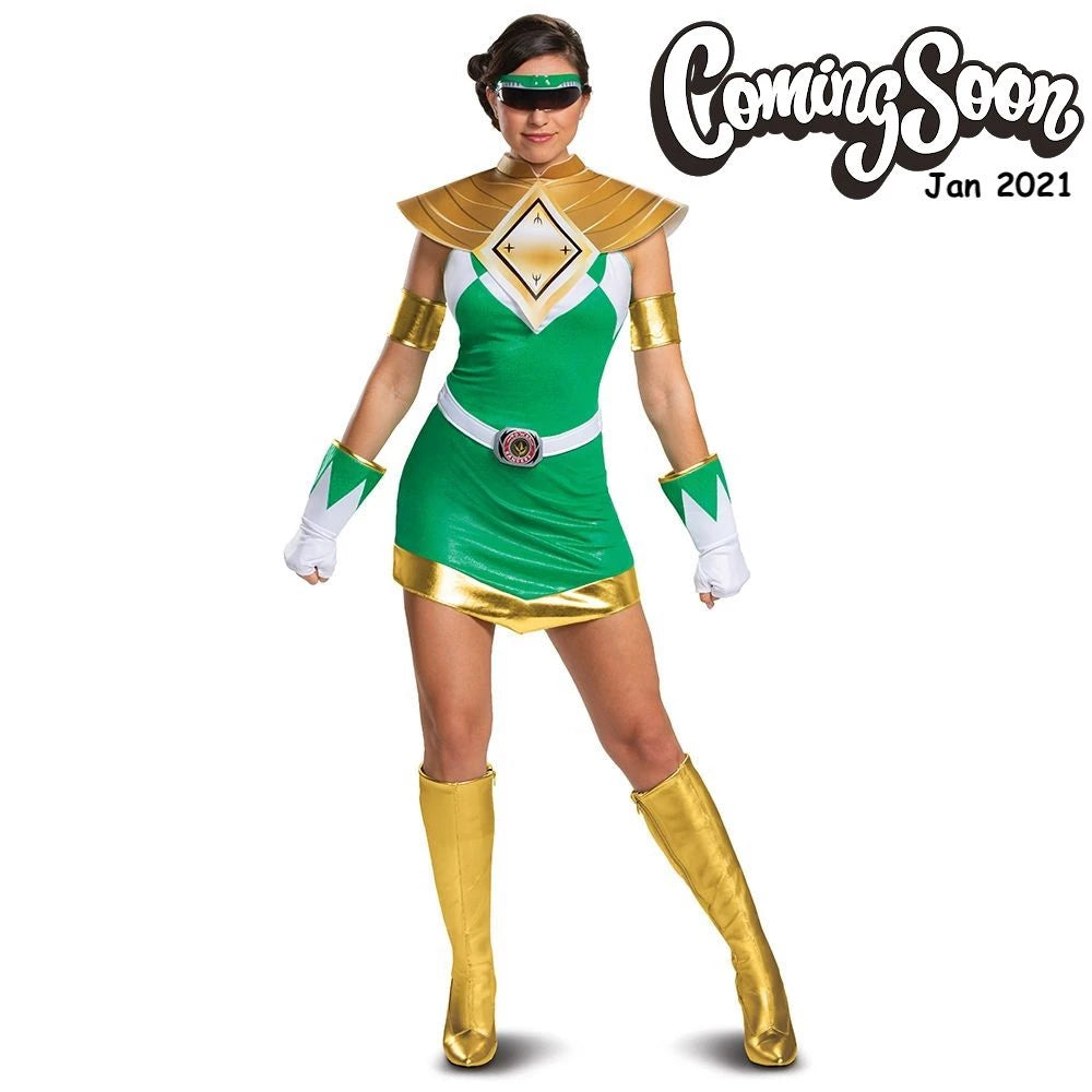 Disguise Green Ranger Female Mm Deluxe Adult Costume