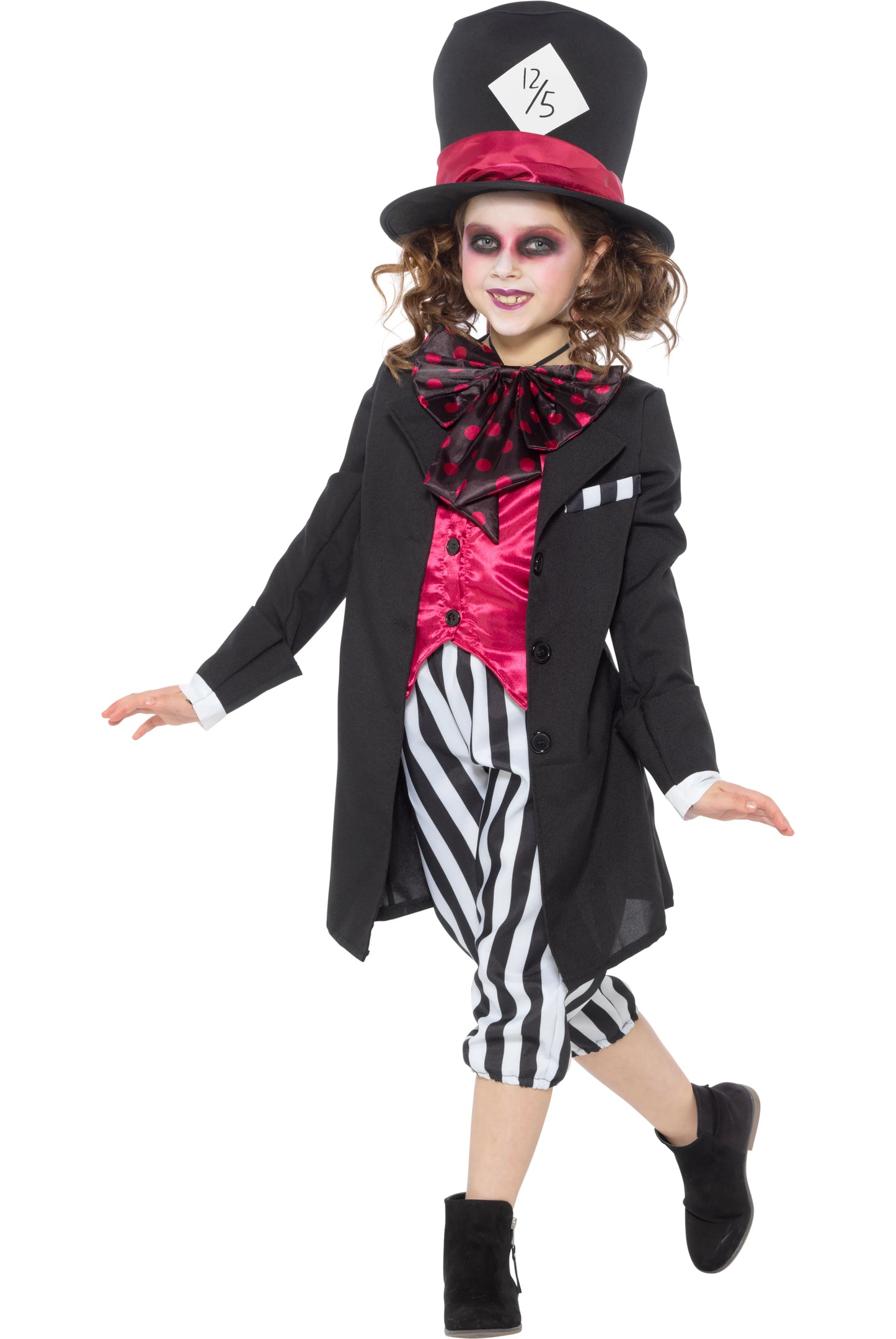 Karnival Girls Black Hatter Costume