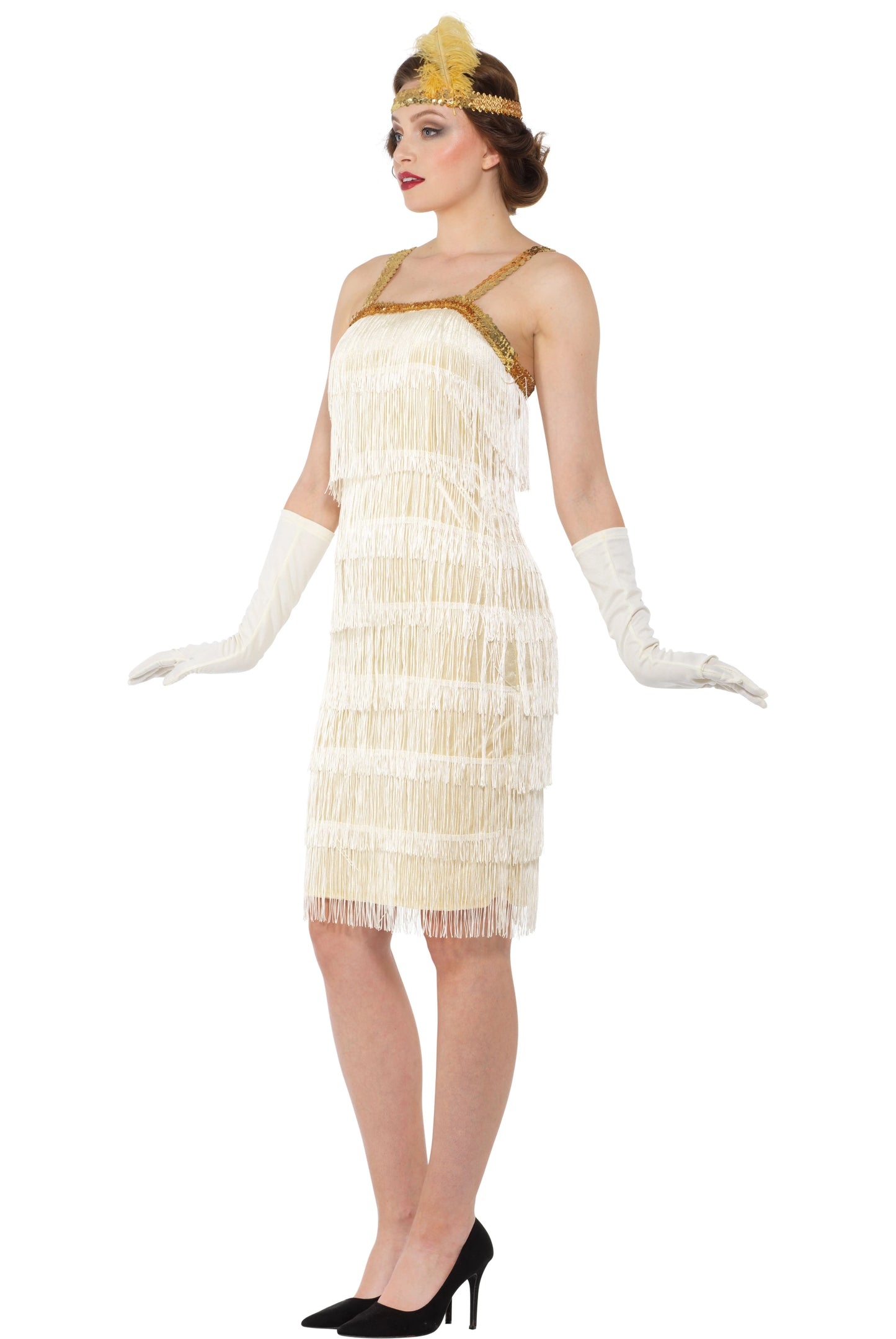 Karnival Ivory Flapper Dress
