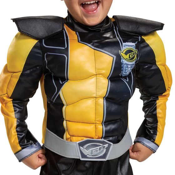 Disguise Gold Ranger Beast Morphers Toddler Muscle Costume