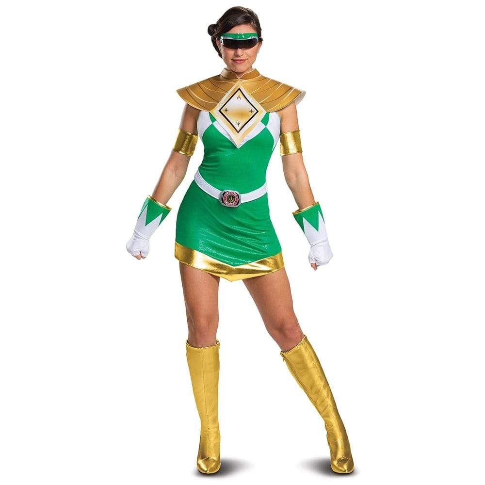 Green Ranger Female Mm Deluxe Adult Costume - Party Australia
