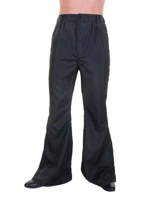 Mens Black Flares - Party Australia