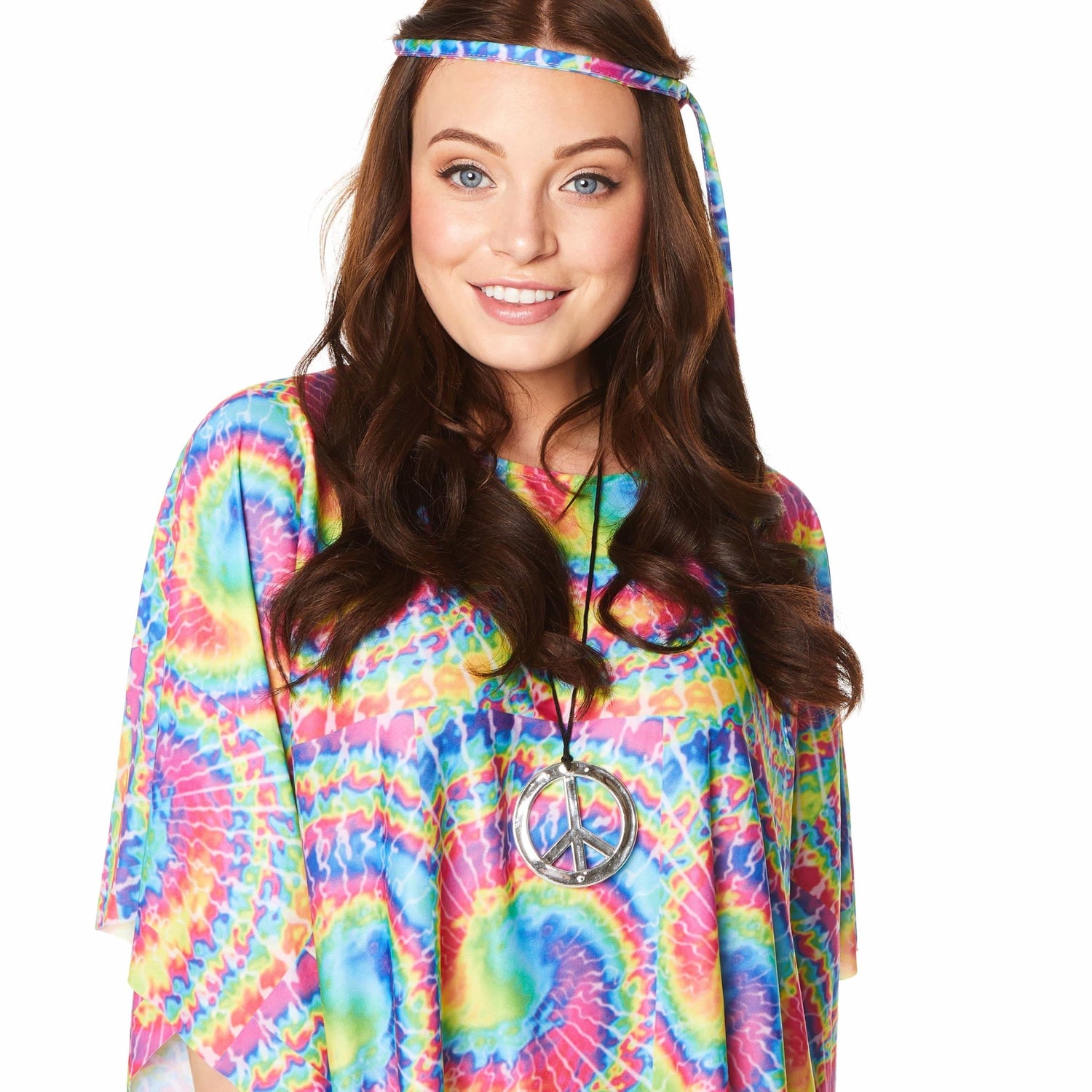 70's Tie Dye Poncho - Party Australia