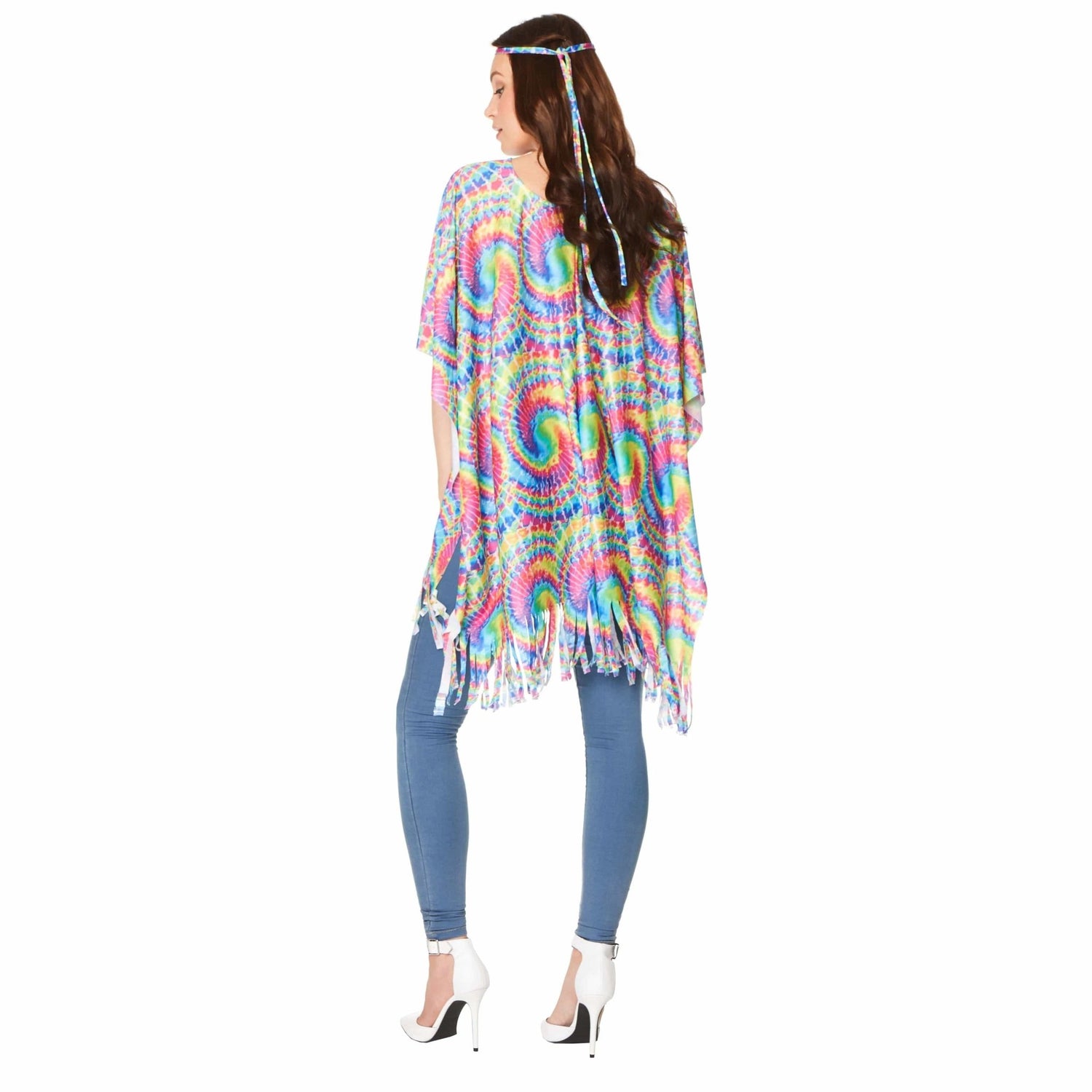 70's Tie Dye Poncho - Party Australia