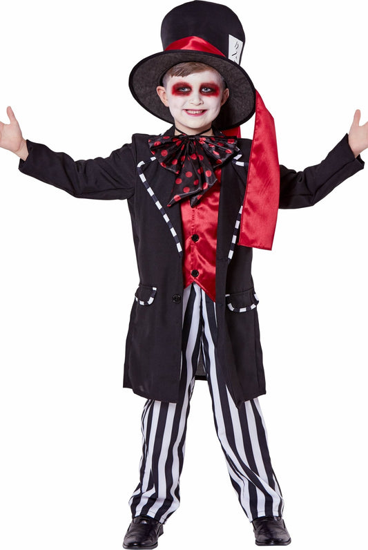 Black Hatter Costume - Party Australia