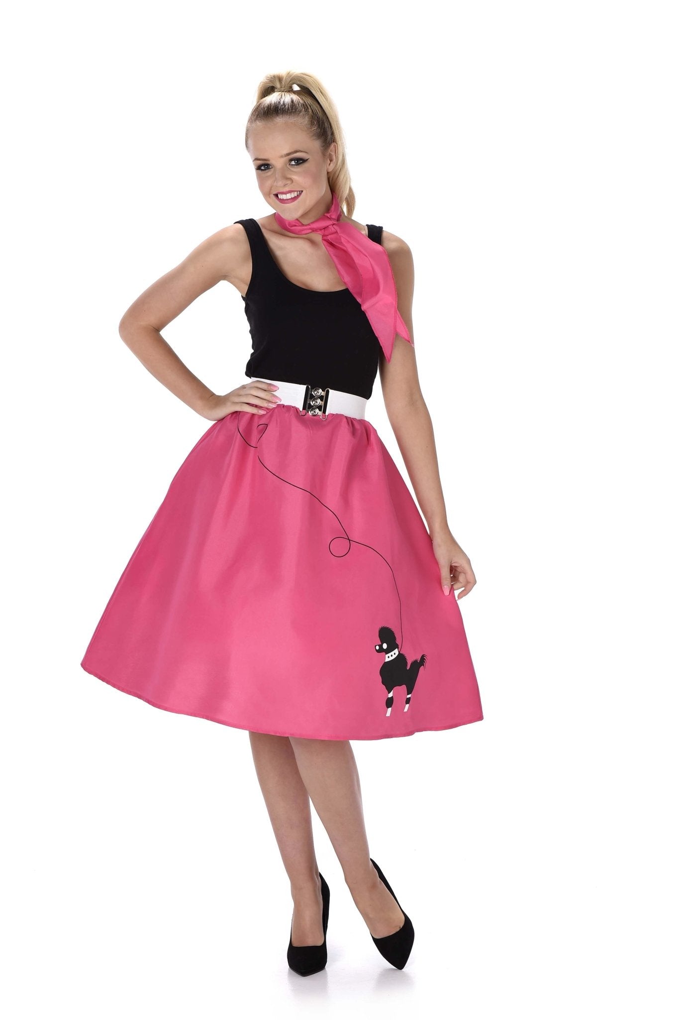 Dark Pink Poodle Skirt and Necktie - Party Australia