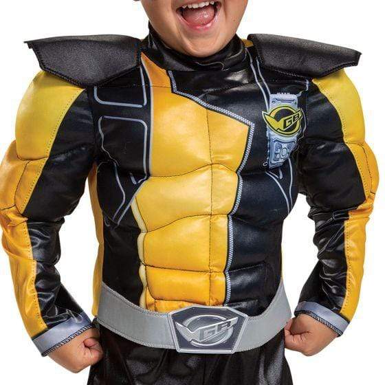 Gold Ranger Beast Morphers Toddler Muscle Costume - Party Australia