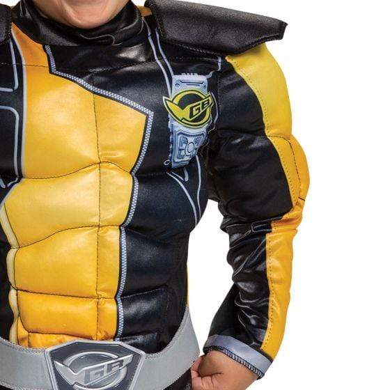 Gold Ranger Beast Morphers Toddler Muscle Costume - Party Australia