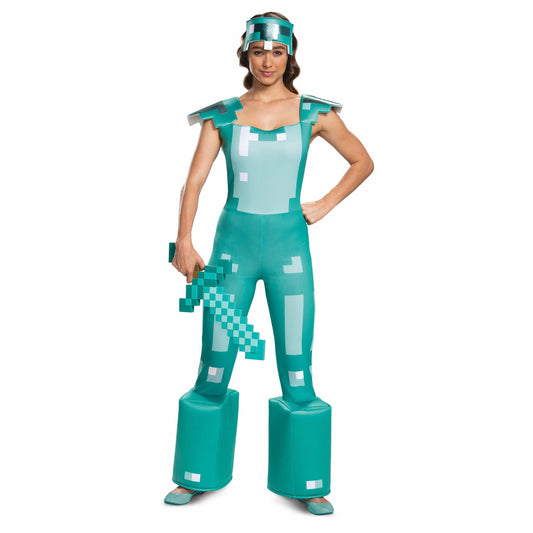 Minecraft Armor Female Adult Costume - Party Australia