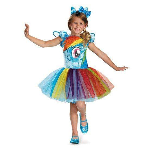 Rainbow Dash Tutu Prestige Costume Child - Party Australia