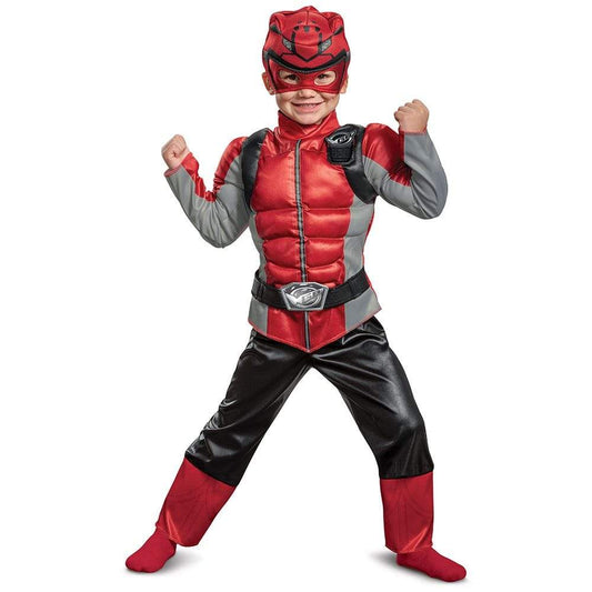 Red Ranger Beast Morpher Toddler Muscle Costume - Party Australia