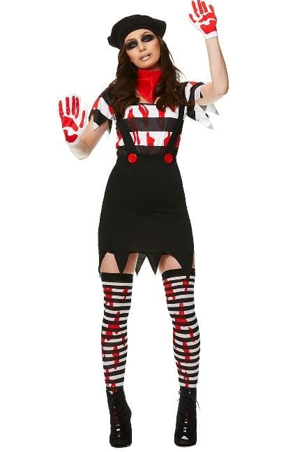 Zombie Mime Girl Costume - Party Australia